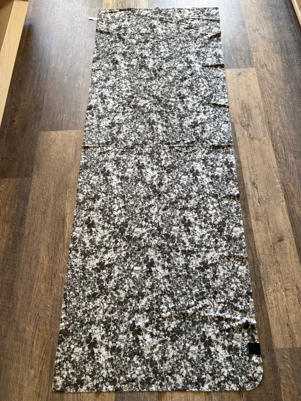 lululemon athletica Black & White Floral yoga towel